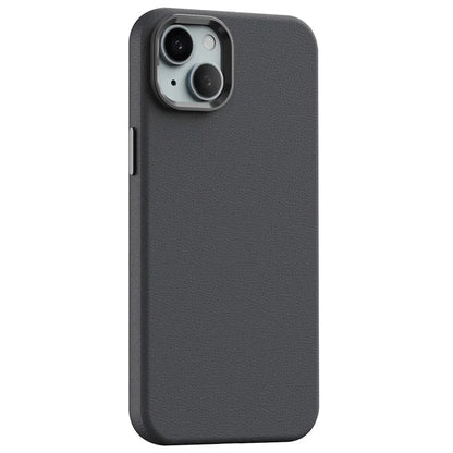 For iPhone 15 Plus Case PC+PU Leather Anti-Drop Phone Cover Compatible with MagSafe