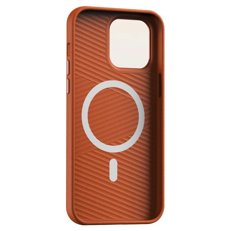 For iPhone 14 Pro Max Anti-Drop Phone Case PC+PU Leather Magnetic Cell Phone Cover