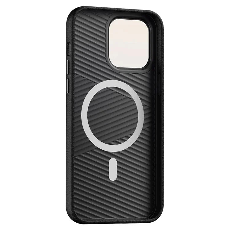 For iPhone 14 Pro Max Anti-Drop Phone Case PC+PU Leather Magnetic Cell Phone Cover