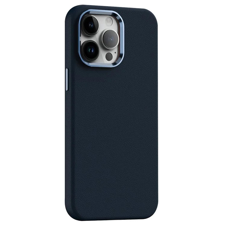 For iPhone 12 Pro Max Case PC+PU Leather Anti-Drop Phone Cover Compatible with MagSafe