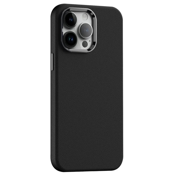 For iPhone 12 Pro Max Case PC+PU Leather Anti-Drop Phone Cover Compatible with MagSafe