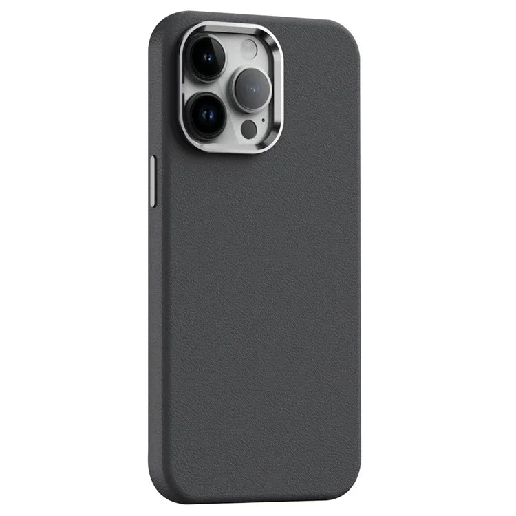 For iPhone 12 Pro Max Case PC+PU Leather Anti-Drop Phone Cover Compatible with MagSafe