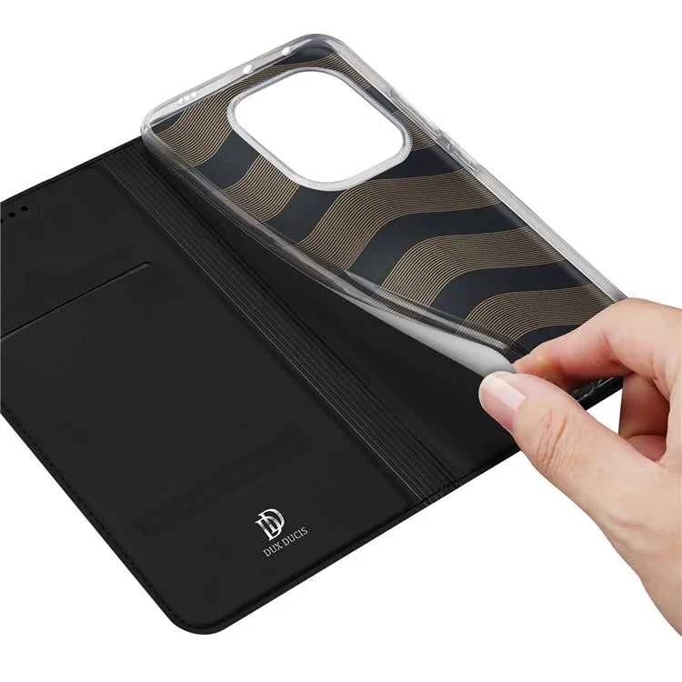 DUX DUCIS Skin Pro Series For Xiaomi Redmi Turbo 3 5G / Poco F6 5G Case PU Leather Flip Phone Cover