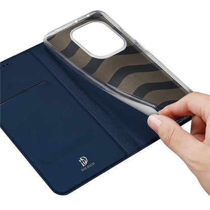 DUX DUCIS Skin Pro Series For Xiaomi Redmi Turbo 3 5G / Poco F6 5G Case PU Leather Flip Phone Cover