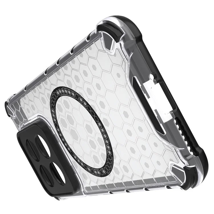 For Xiaomi 14 Pro Magnetic Case Honeycomb TPU+PC Phone Cover with Reinforced Corners