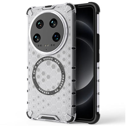 For Xiaomi 14 Ultra Magnetic Case Honeycomb Reinforced Corners TPU+PC Phone Cover