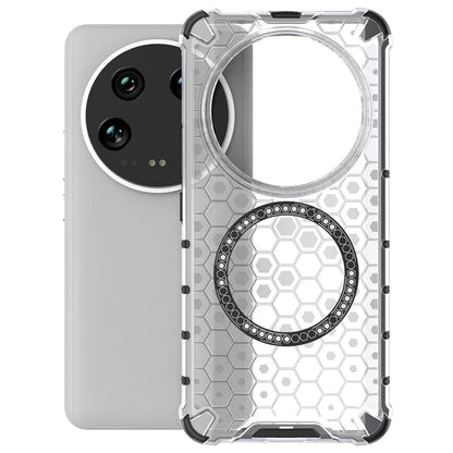 For Xiaomi 14 Ultra Magnetic Case Honeycomb Reinforced Corners TPU+PC Phone Cover