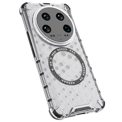 For Xiaomi 14 Ultra Magnetic Case Honeycomb Reinforced Corners TPU+PC Phone Cover