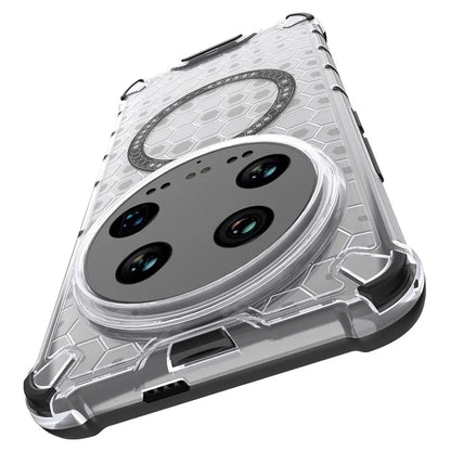 For Xiaomi 14 Ultra Magnetic Case Honeycomb Reinforced Corners TPU+PC Phone Cover