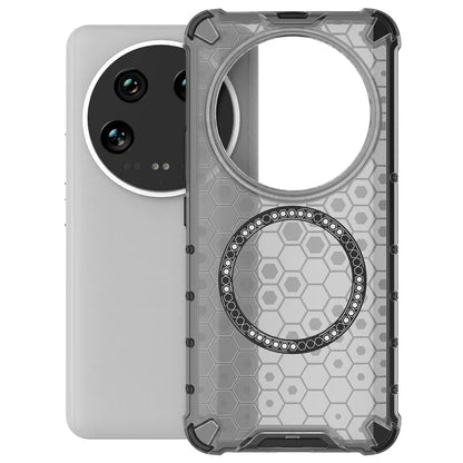 For Xiaomi 14 Ultra Magnetic Case Honeycomb Reinforced Corners TPU+PC Phone Cover