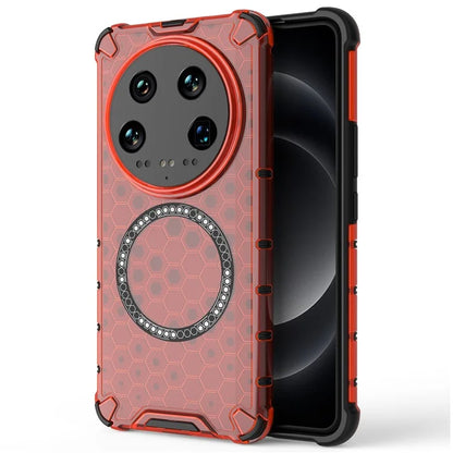 For Xiaomi 14 Ultra Magnetic Case Honeycomb Reinforced Corners TPU+PC Phone Cover