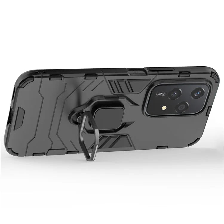 For Honor 200 Lite Phone Case Ring Holder Kickstand PC+TPU Shockproof Cover