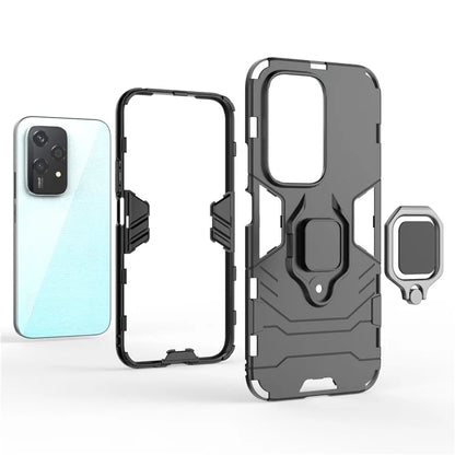 For Honor 200 Lite Phone Case Ring Holder Kickstand PC+TPU Shockproof Cover