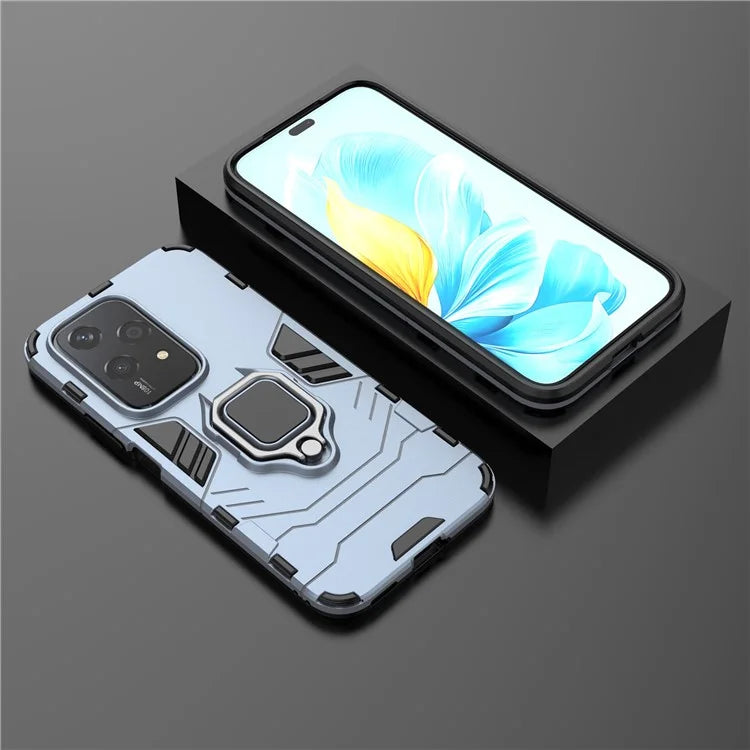 For Honor 200 Lite Phone Case Ring Holder Kickstand PC+TPU Shockproof Cover