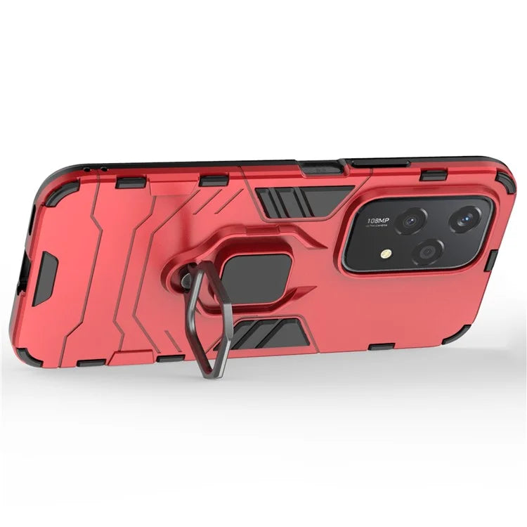 For Honor 200 Lite Phone Case Ring Holder Kickstand PC+TPU Shockproof Cover