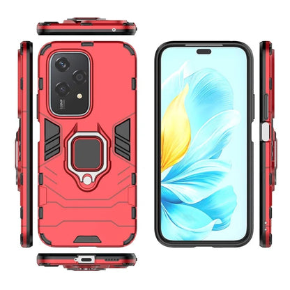 For Honor 200 Lite Phone Case Ring Holder Kickstand PC+TPU Shockproof Cover