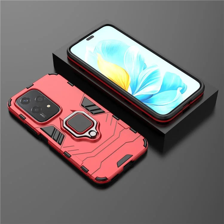 For Honor 200 Lite Phone Case Ring Holder Kickstand PC+TPU Shockproof Cover