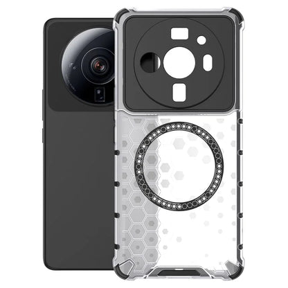 For Xiaomi 12S Ultra 5G Magnetic Case Shockproof Honeycomb TPU+PC Phone Cover