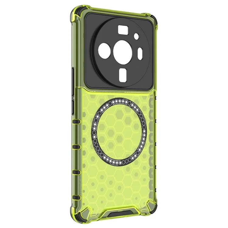 For Xiaomi 12S Ultra 5G Magnetic Case Shockproof Honeycomb TPU+PC Phone Cover