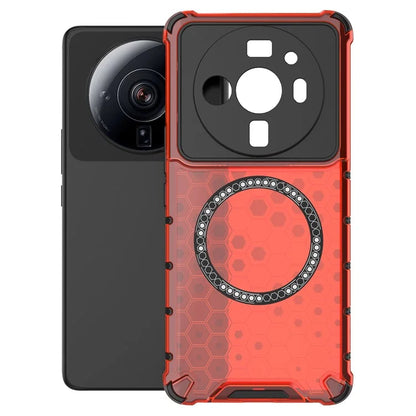 For Xiaomi 12S Ultra 5G Magnetic Case Shockproof Honeycomb TPU+PC Phone Cover