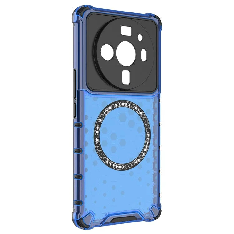 For Xiaomi 12S Ultra 5G Magnetic Case Shockproof Honeycomb TPU+PC Phone Cover