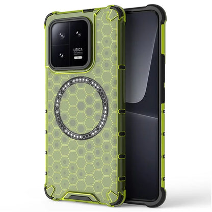 For Xiaomi 13 Pro 5G Magnetic Case TPU+PC Phone Cover Honeycomb Heat Dissipation