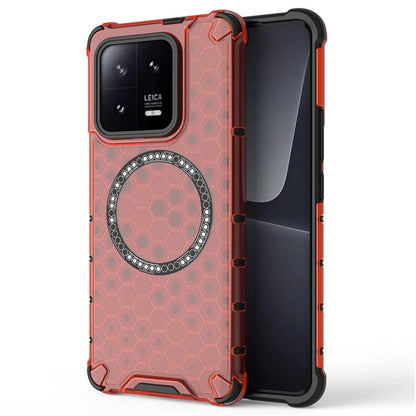 For Xiaomi 13 Pro 5G Magnetic Case TPU+PC Phone Cover Honeycomb Heat Dissipation