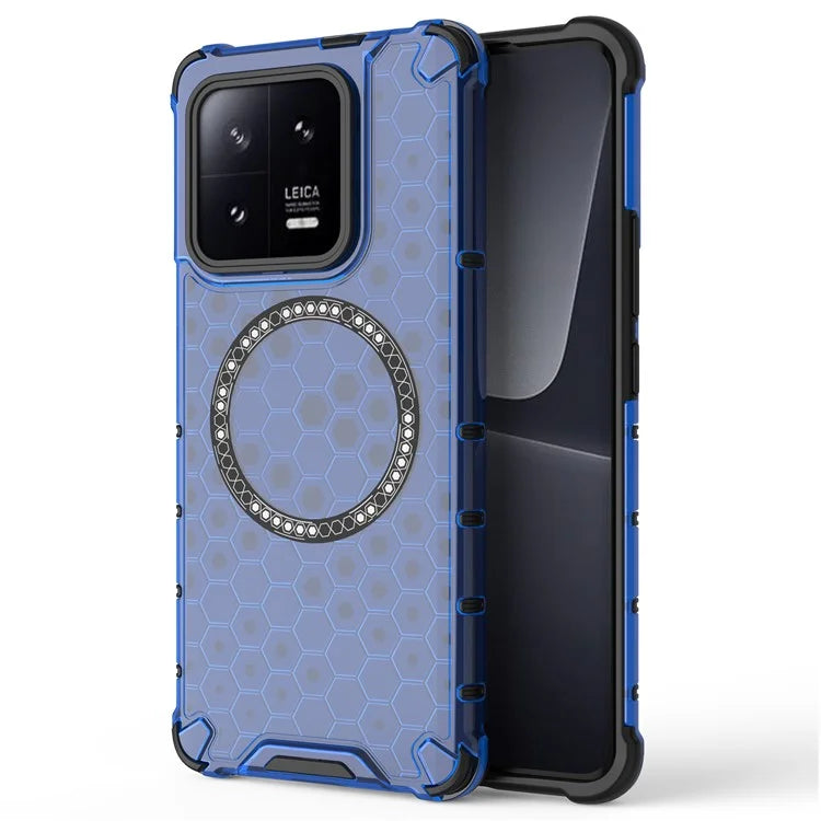 For Xiaomi 13 Pro 5G Magnetic Case TPU+PC Phone Cover Honeycomb Heat Dissipation