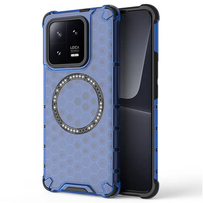 For Xiaomi 13 Pro 5G Magnetic Case TPU+PC Phone Cover Honeycomb Heat Dissipation