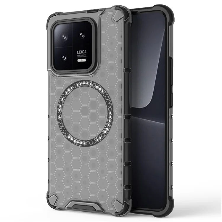 For Xiaomi 13 Pro 5G Magnetic Case TPU+PC Phone Cover Honeycomb Heat Dissipation