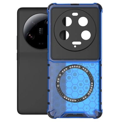 For Xiaomi 13 Ultra Magnetic Case TPU+PC Phone Cover Honeycomb Anti-Drop