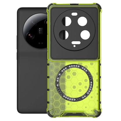 For Xiaomi 13 Ultra Magnetic Case TPU+PC Phone Cover Honeycomb Anti-Drop