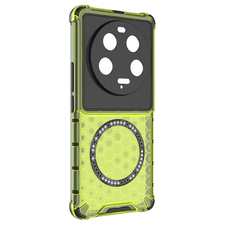 For Xiaomi 13 Ultra Magnetic Case TPU+PC Phone Cover Honeycomb Anti-Drop