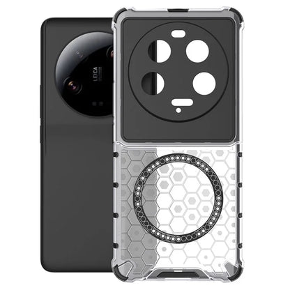 For Xiaomi 13 Ultra Magnetic Case TPU+PC Phone Cover Honeycomb Anti-Drop