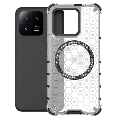 For Xiaomi 13 Case Honeycomb TPU+PC Phone Cover Compatible with MagSafe
