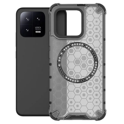 For Xiaomi 13 Case Honeycomb TPU+PC Phone Cover Compatible with MagSafe
