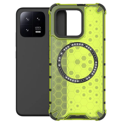 For Xiaomi 13 Case Honeycomb TPU+PC Phone Cover Compatible with MagSafe