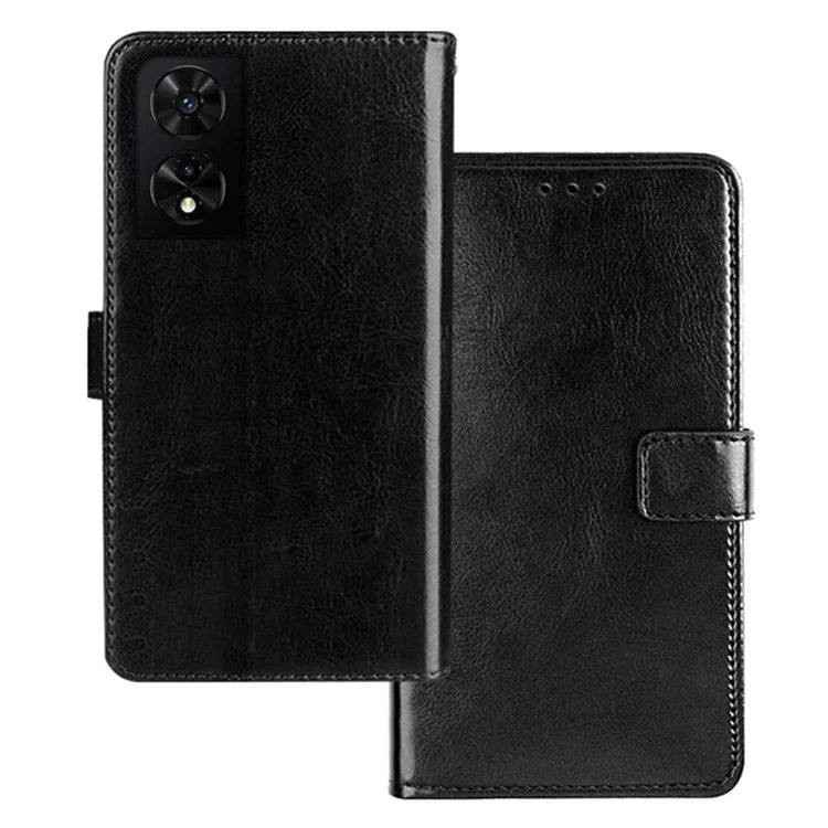 IDEWEI for TCL 505 Case Crazy Horse Texture Wallet Phone Leather Cover
