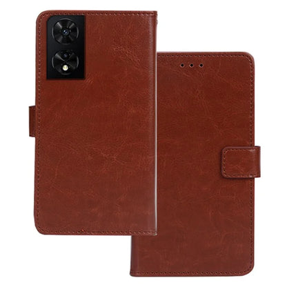IDEWEI for TCL 505 Case Crazy Horse Texture Wallet Phone Leather Cover