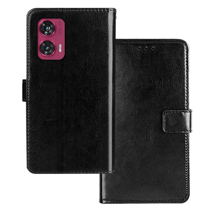 IDEWEI for Motorola Edge 50 Fusion 5G Case Crazy Horse Texture Flip Leather Phone Cover