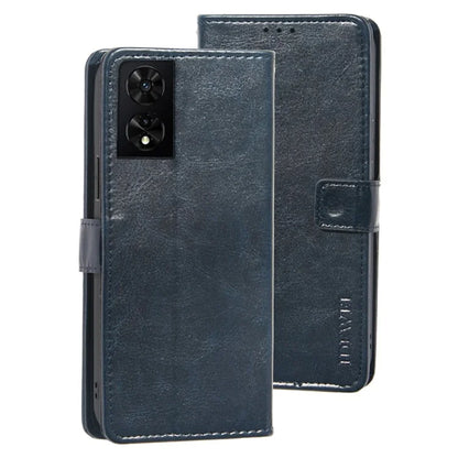 IDEWEI For TCL 505 Case Crazy Horse Texture Leather Folio Phone Cover