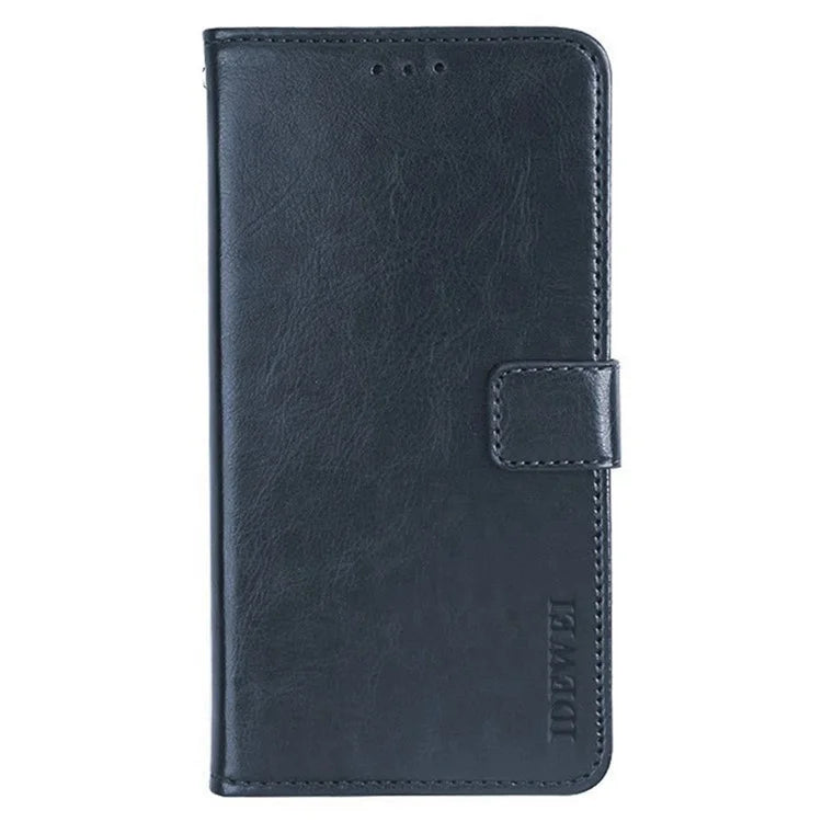 IDEWEI For TCL 505 Case Crazy Horse Texture Leather Folio Phone Cover