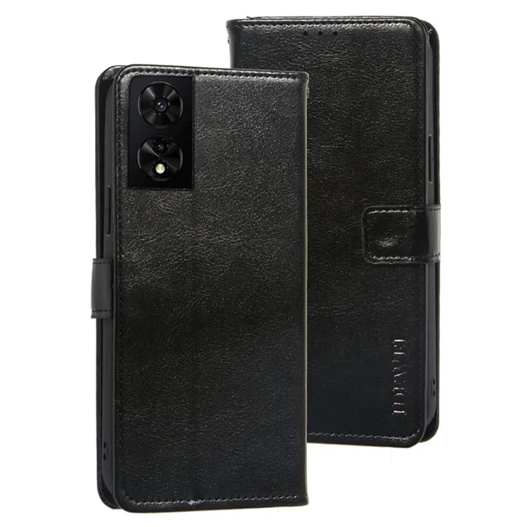 IDEWEI For TCL 505 Case Crazy Horse Texture Leather Folio Phone Cover