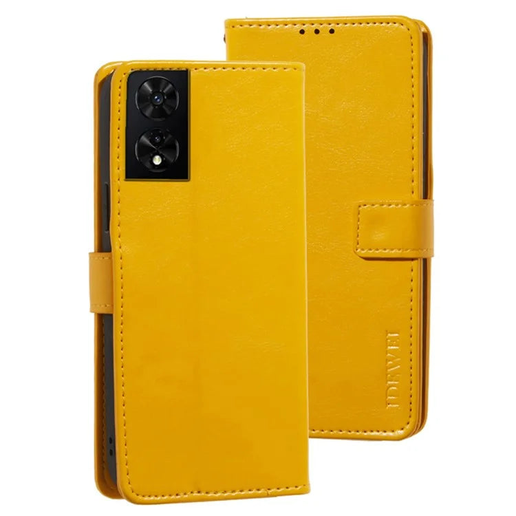 IDEWEI For TCL 505 Case Crazy Horse Texture Leather Folio Phone Cover