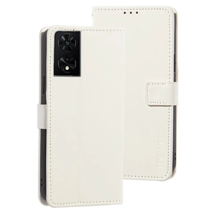 IDEWEI For TCL 505 Case Crazy Horse Texture Leather Folio Phone Cover