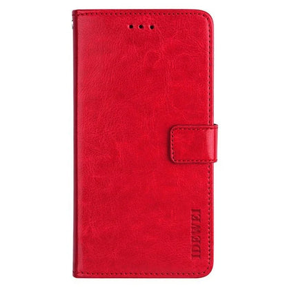 IDEWEI For TCL 505 Case Crazy Horse Texture Leather Folio Phone Cover