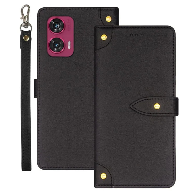 IDEWEI For Motorola Edge 50 Fusion 5G Case Card Slots Leather Phone Cover