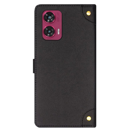 IDEWEI For Motorola Edge 50 Fusion 5G Case Card Slots Leather Phone Cover