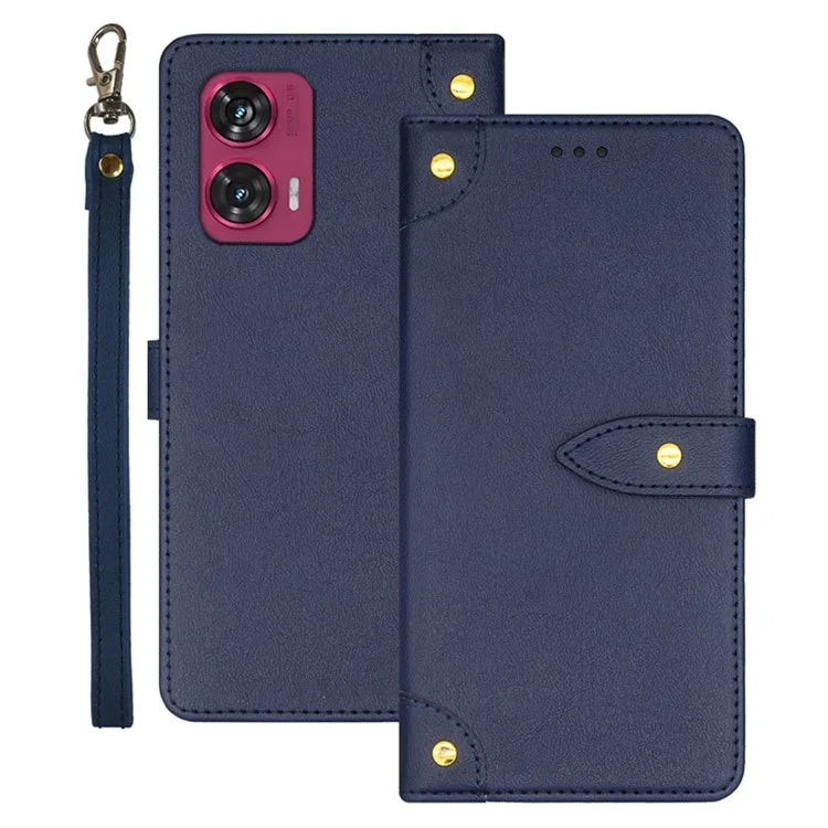 IDEWEI For Motorola Edge 50 Fusion 5G Case Card Slots Leather Phone Cover