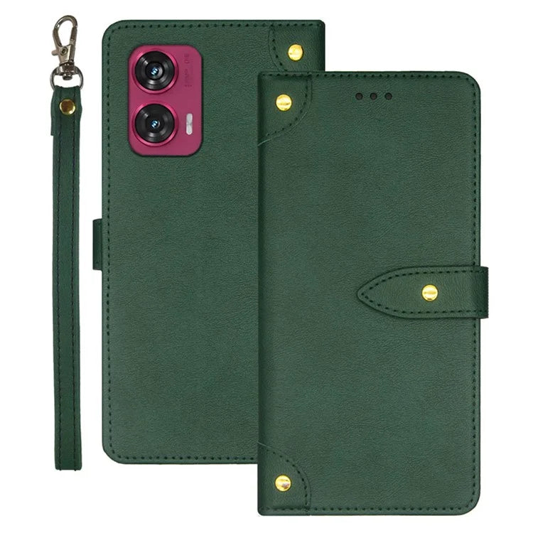 IDEWEI For Motorola Edge 50 Fusion 5G Case Card Slots Leather Phone Cover